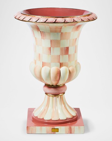 Rosy Check Pedestal Urn
