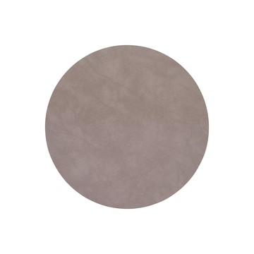 北歐櫥窗 LIND DNA NUPO 皮革餐墊（圓形、游牧灰、小）