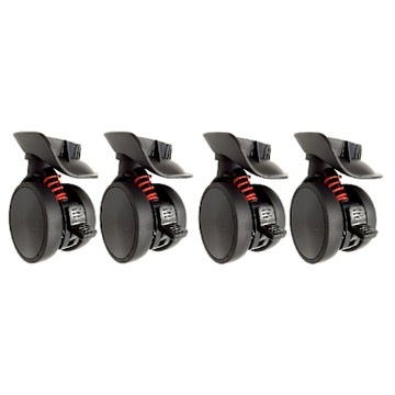 【FJ】K/KC系列替換升級減震可煞車萬向輪子(4入組 升級替換 老化更換 FJ 行李箱輪子 DIY更換)