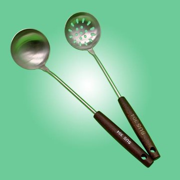 不銹鋼湯勺加厚加深小勺子長柄勺漏勺家用火鍋勺火鍋大湯勺鍋勺