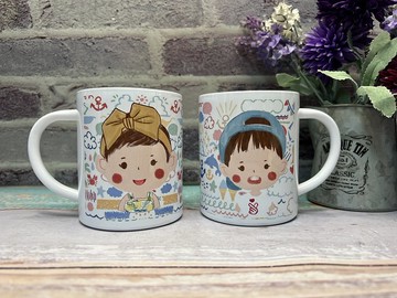 孩子成長的露營鋼杯 童顏風Q版插畫 客製露營杯 訂製紀念禮物