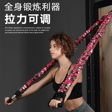 三孔彈力帶拉力繩彈力繩阻力帶減肥家用健身器材男女拉力器練胸肌