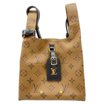 LOUIS VUITTON LV 路易威登 棕色 原花 Reverse帆布 Atlantis BB 肩背包 M46816 【二手名牌BRAND OFF】