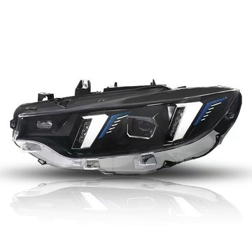 (質量保固）適用于13-20款BMW 4系大燈總成F32改裝G22獠牙F36黃金眼日行燈F33
