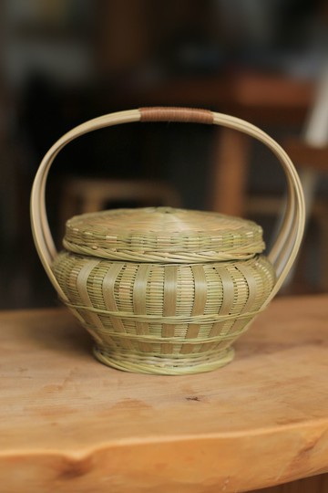 竹編系列 | 附蓋手提小竹籃 | 儲物罐籃 | 手制民藝 自然環保