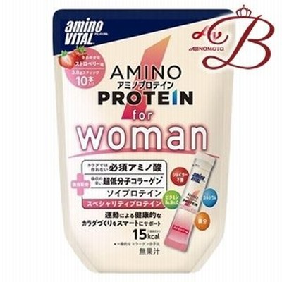 味の素 アミノバイタル アミノプロテイン for Woman ストロベリー味 10本入