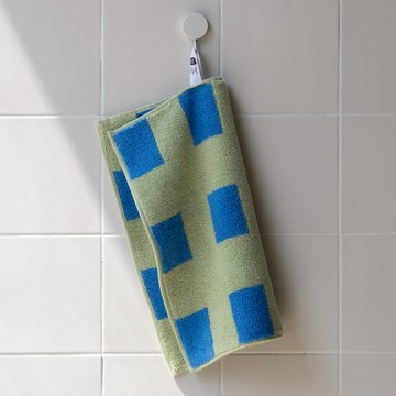 韓國 WARMGREY TAIL 純棉擦手巾 晴空幾何 34cm x 34cm