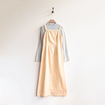 【蛋植物古著】秋草緹花細肩帶古著洋裝