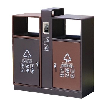 戶外不銹鋼垃圾桶分類垃圾箱室外景區公園小區環衛商用城市果皮箱[DD080109]