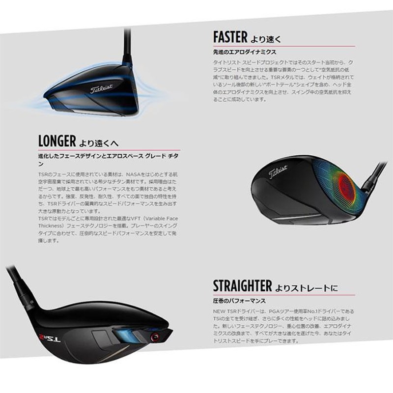 Titleist -タイトリスト- TSR4 ドライバー 日本仕様 TSP311 65 シャフト | LINEショッピング