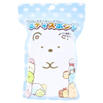 San-X 角落生物 卡通沐浴海綿  白熊  1個