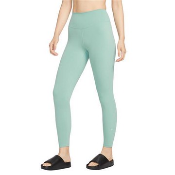 Nike 緊身長褲 女裝 排汗 綠【運動世界】FN3233-017