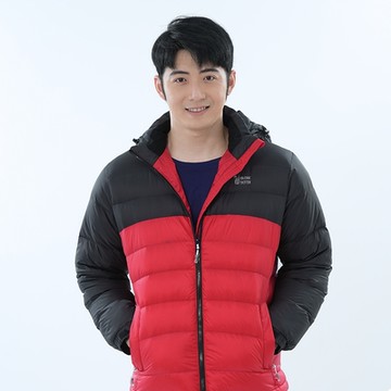 遊遍天下男款經典款防潑水防風保暖羽絨外套(GJ22047)紅色 M-5L 大尺碼