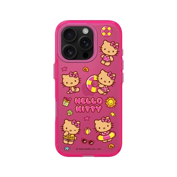 iPhone 16 Pro Clear 粉漾桃 - 三麗鷗-Hello Kitty - 戲水造型款