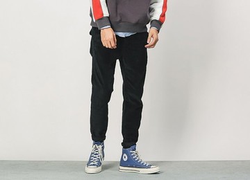 經典 挺 燈籠 復古 休閒褲 修身款