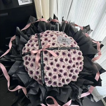 ❀【花中世界】❀烏梅子醬永生花七夕送女友玫瑰花仿真花束送閨蜜生日禮物香皂花
