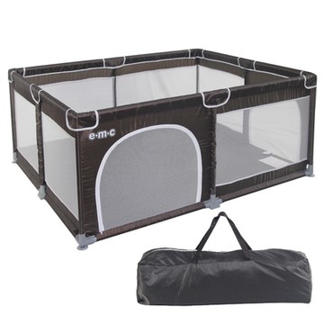 EMC 兒童遊戲圍欄(安全圍欄)150x120cm - 深咖啡色