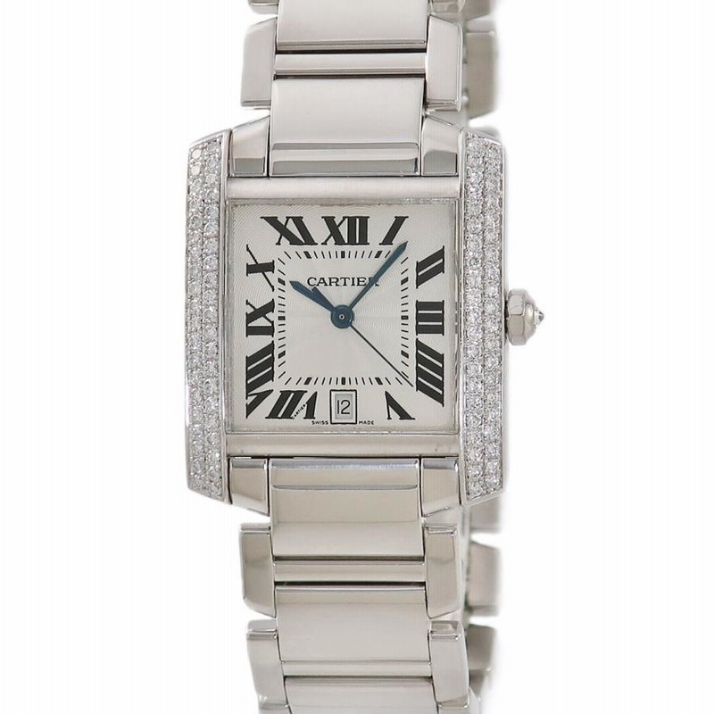 3年保証】 カルティエ タンクフランセーズLM W50011S3 K18WG無垢  