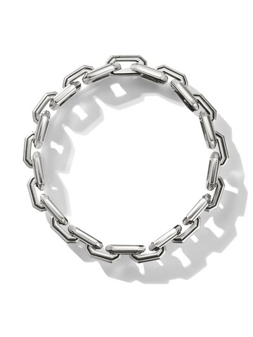 David Yurman - sterling silver Deco Link bracelet - men - Sterling Silver - M