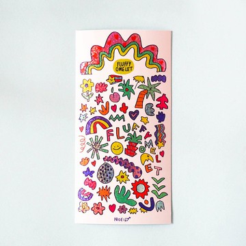 塗鴉風全息貼紙