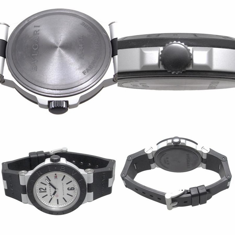 ブルガリ BVLGARI AL44TA アルミニウム デイト 自動巻き メンズ
