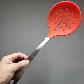 澳洲原單304不銹鋼食品硅膠不粘鍋用漏撈勺餃子勺炒菜勺廚具餐具