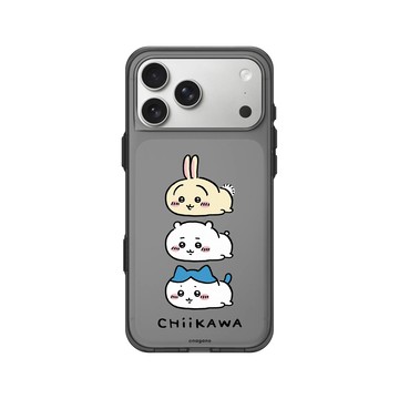 iPhone 17 Pro Max Clear (相機按鈕) 酷墨灰 - 吉伊卡哇Chiikawa - 夢幻三層肉