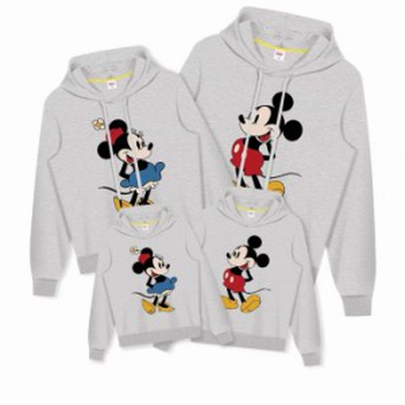 ミッキー パーカートレーナー Disney 親子ペア ディズニー Mickey 春秋 裏起毛なし スウェット トップス フード付き カジュアル家族 お揃 通販 Lineポイント最大1 0 Get Lineショッピング