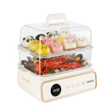 【TECO東元】雙層蒸煮鍋/電火鍋/電蒸鍋/美食鍋/料理鍋(XYFYK900W)