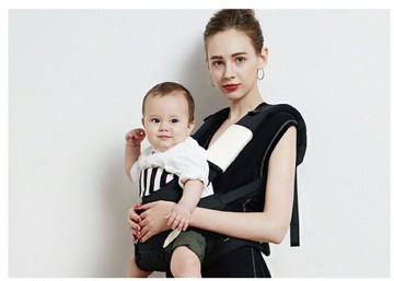 Simba 小獅王辛巴 CLASSY高級訂製寬腰帶揹巾-黑