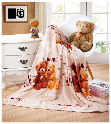 JOANNA 小熊雙人法蘭絨毯200x150cm(附盒)