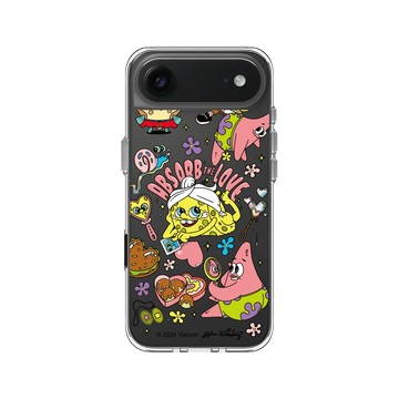 iPhone Air Clear Case（相機按鈕） 透明 - 海綿寶寶 SpongeBob - 藝術家系列-BOBBI RAE
