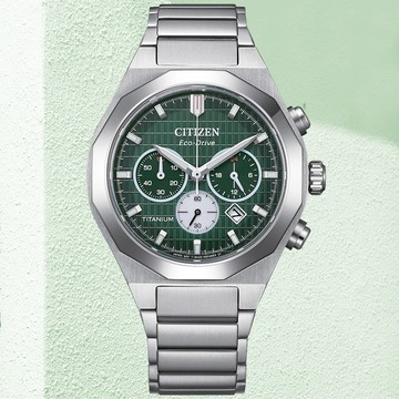 CITIZEN星辰 GENTS系列 Zenshin 新鈦度 限量 光動能計時腕錶 41mm/CA4691-59X