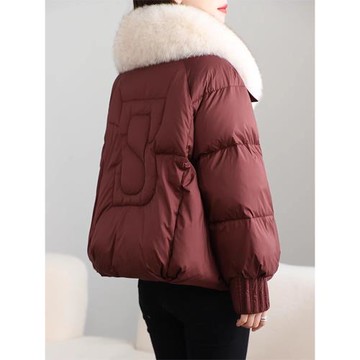 鵝絨羽絨服2026冬新款高級感海寧爆款品牌女裝狐貍毛皮草外套時尚