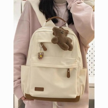 特惠✨休閒百搭雙肩包女日系復古時尚 通勤電腦旅行揹包少女學生書包潮 背包  後背包 雙肩包 書包 小型後背包 肩背包