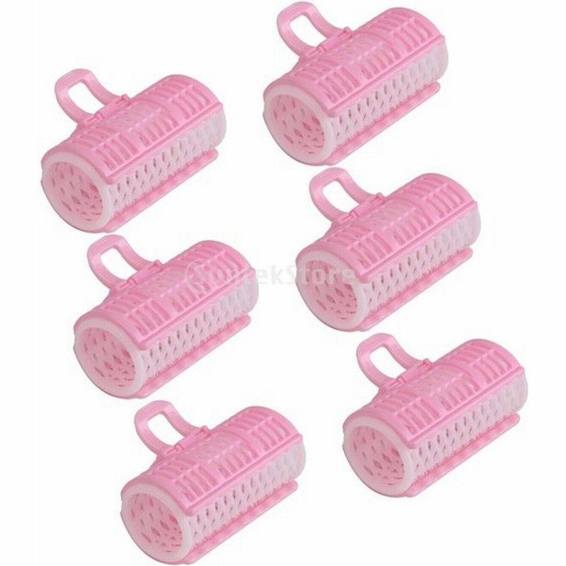 ローラー ヘアカーラー 手巻き スタイリングツール サロン 使いやすい ヘアスタイル Diy ツール ピンク 6個 通販 Lineポイント最大0 5 Get Lineショッピング