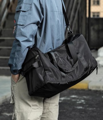 健身包 簡約干濕分離健身訓練包男大容量短途旅行行李袋休閒斜背手提包女 免運開發票