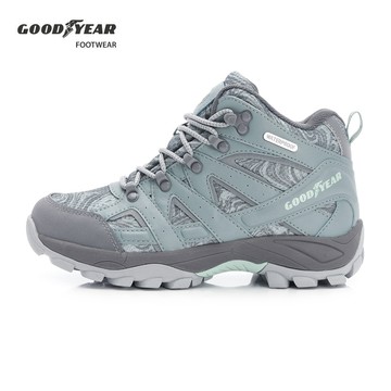 GOODYEAR【登山者W3】女 動態防水戶外鞋-綠灰 / GAWO52525