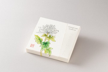 日本進口KASHIKO金澤九谷燒萬用卡組6入 – 菊 / 柴田有希佳繪