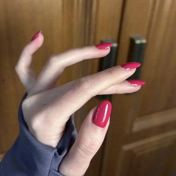 【媚骨】氣質妖嬈風高級簡約玫紅色百搭顯白純手工可拆卸穿戴甲