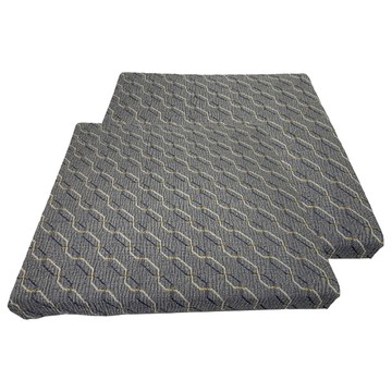 J&N 閃電織紋緹花立體坐墊 2入 55 x 55 x 5cm 藍色 舒適耐用