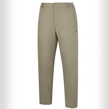 男款抗風保暖長褲(A6PA2531M卡其棕/刷毛/抗風保暖/商務休閒)