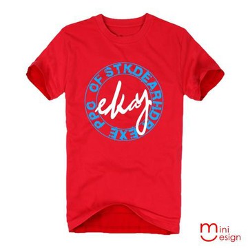 Minidesign-ekay字母潮流設計短T 五色
