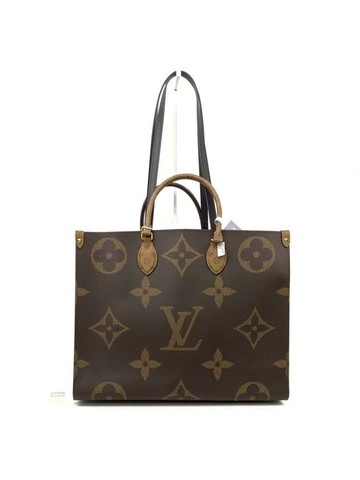 louis vuitton 棕色 OnTheGo GM 老花帆布塗層托特包 手提包 肩背包
