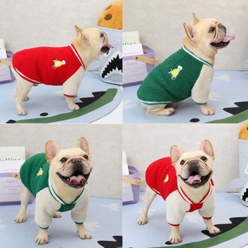 寵物服裝狗狗衣服冬季加絨厚款法斗巴哥犬冬天棒球服外套保暖潮牌