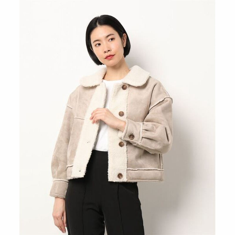 Ingni リバーシブルショート丈ボアムートン Women ジャケット アウター ブルゾン 通販 Lineポイント最大get Lineショッピング