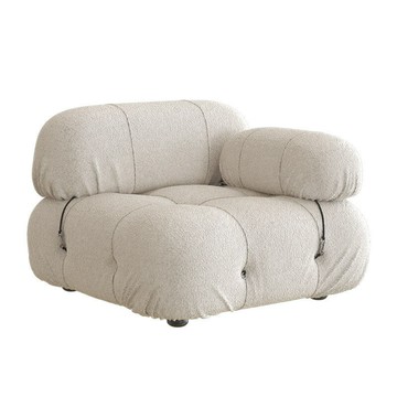 天子船侘寂風極簡絨布中古ins網紅創意方塊拉扣直排組合模塊沙發【0113103DD】