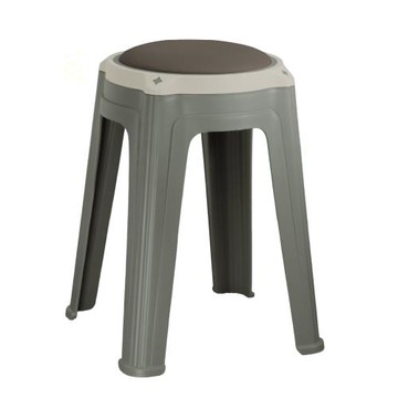 LOGIS邏爵家具－皮革軟墊圓凳 塑膠椅 餐桌椅 椅子 10入組【OPST-HX10】