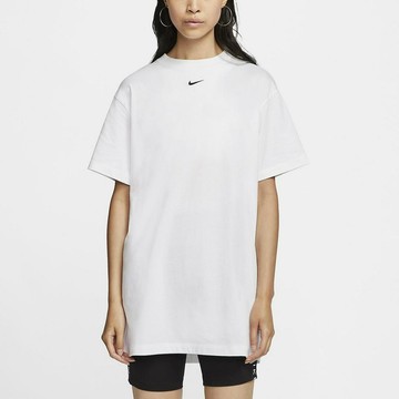 S.G NIKE NSW CJ2243-100 白色 長版T 素T 連身裙 洋裝 運動 休閒 短袖 短T 女款