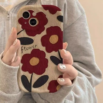 秋冬棕色適用iPhone17promax蘋果16plus防摔15pro奶油殼14精孔13全包12軟殼11保護殼